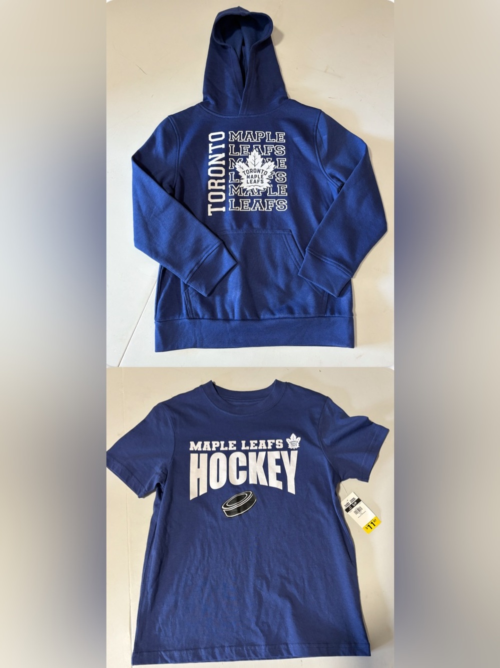 Toronto Maple Leafs Kids Hoodie and Tshirt - NHL Licensed - New with Tags